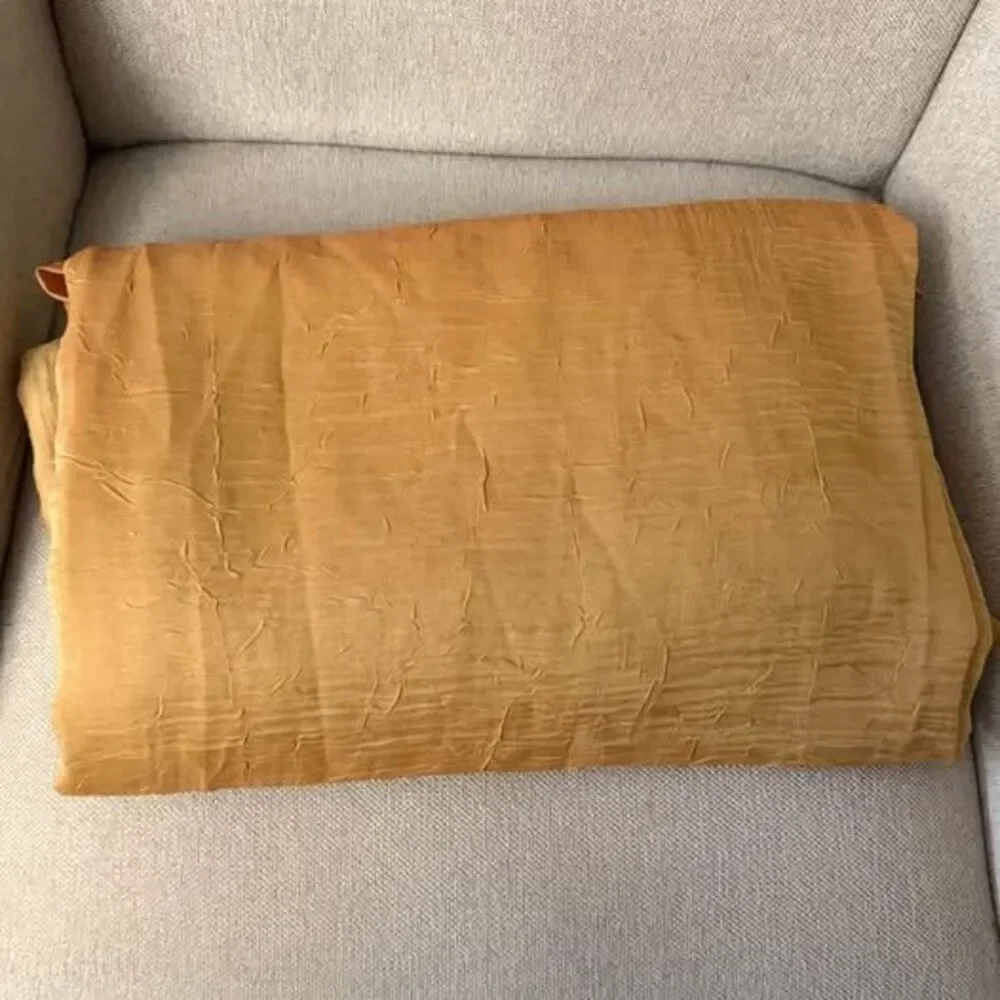 Gold Crushed Texture Curtains